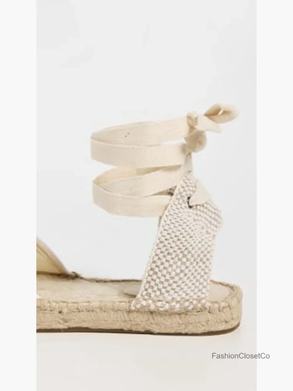 Women's Platform Wedge Espadrilles, Lace-Up Ankle Strap, Rubber Sole